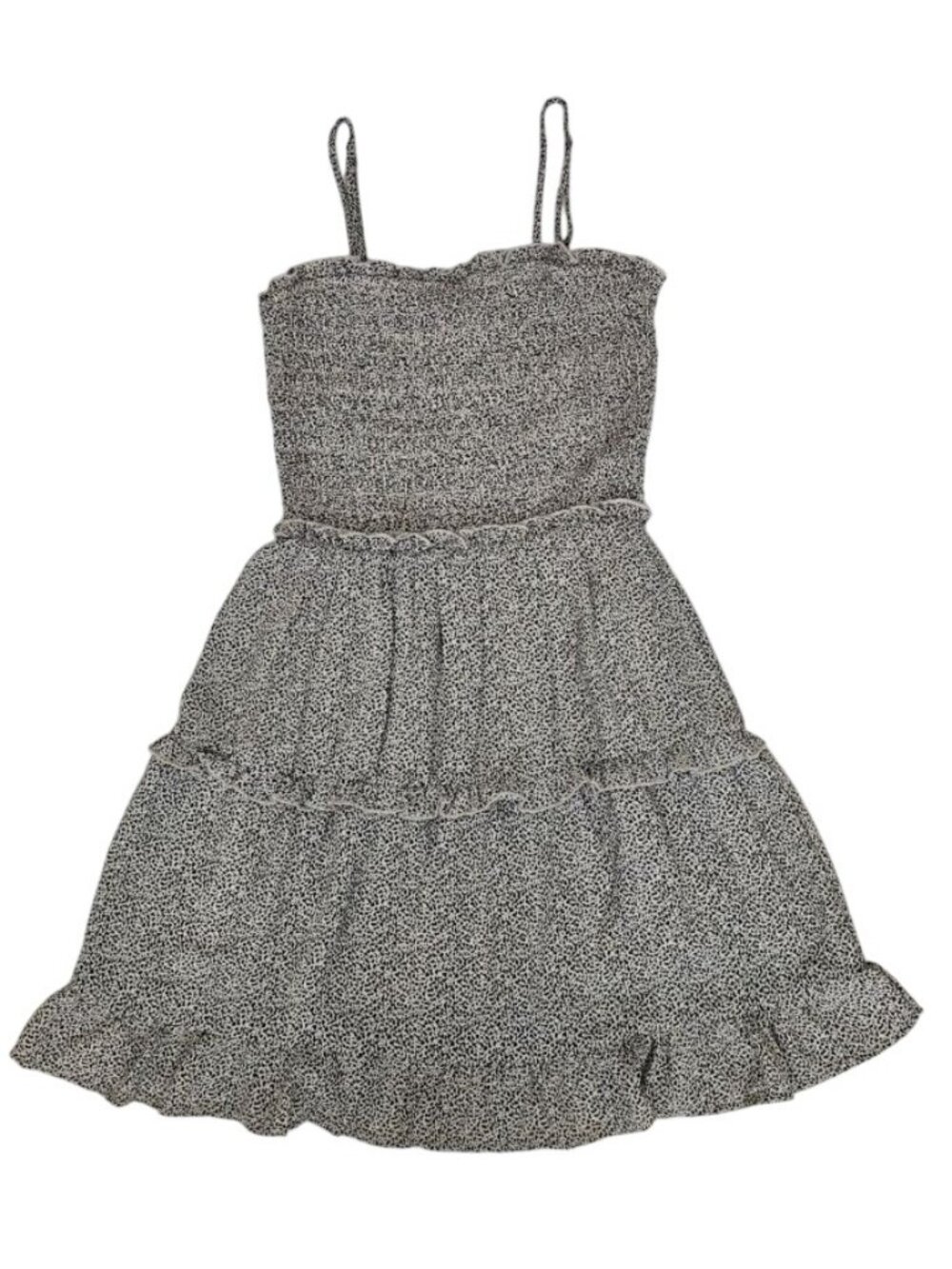 Jessica Simpson Smocked Spaghetti Strap Tiered Georgette Sundress Women's Small - Picture 2 of 12